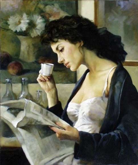 "Il caffè del mattino"- Gianni Strino, 1953